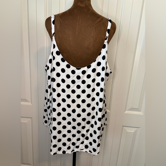 Torrid Black and White Polka Dot Camisole Tank Top Size 4 - Picture 8 of 12